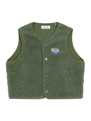 Shearling-Weste Ample - Grün