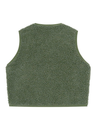 Shearling-Weste Ample - Grün