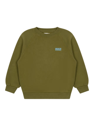Sweatshirt mit Logo - Olivgrün