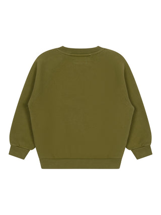 Sweatshirt mit Logo - Olivgrün