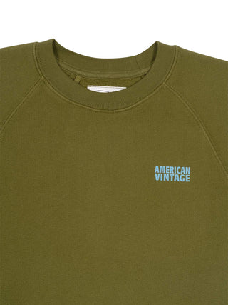 Sweatshirt mit Logo - Olivgrün