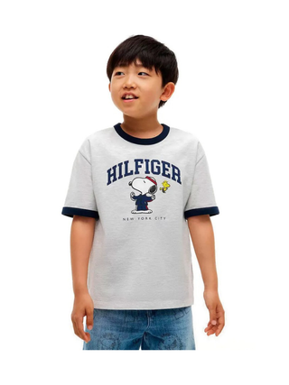 Peanuts Ringer T-Shirt Heather Grey