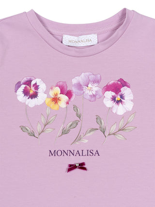Langarmshirt mit Applikation - Rosa