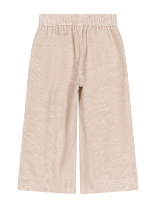 Cordhose mit Paspel – Beige