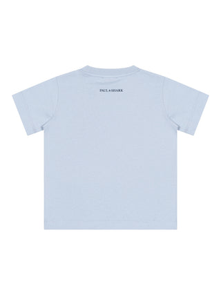 T-Shirt mit Logo - Hellblau