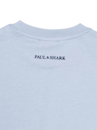 T-Shirt mit Logo - Hellblau
