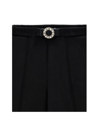 Elegante Hose mit Straßgürtel