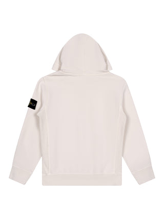 Hoodie mit Logo-Patch - Beige