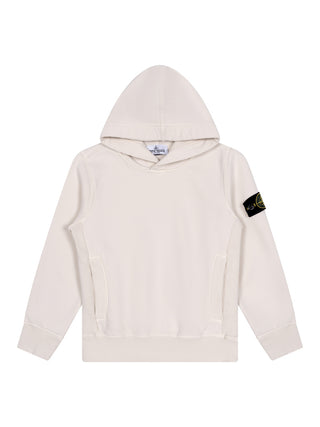 Hoodie mit Logo-Patch - Beige
