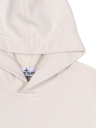 Hoodie mit Logo-Patch - Beige