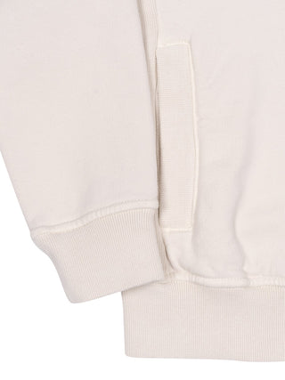 Hoodie mit Logo-Patch - Beige
