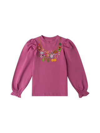Toul T-Shirt Solid mit Emailie Charm