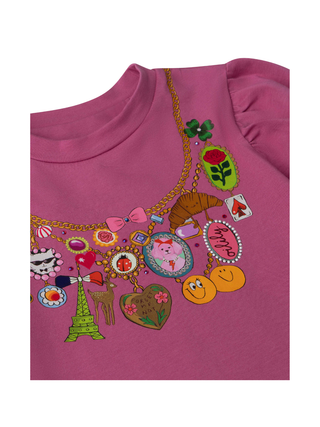 Toul T-Shirt Solid mit Emailie Charm