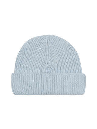 Strickmütze mit Logo - Hellblau
