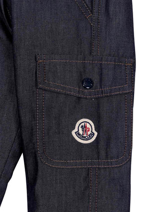 Gefütterte Jeanshose aus Baumwolle - Blau