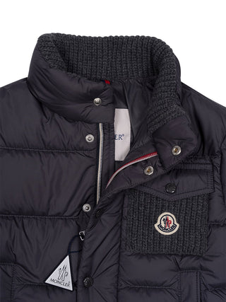 Jarek wasserabweisende kurze Daunenjacke - Navy