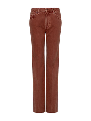 Gerade Jeans in Crimson