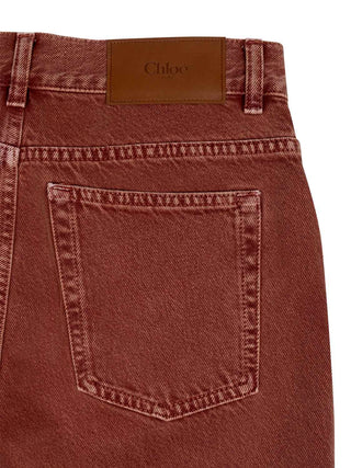 Gerade Jeans in Crimson