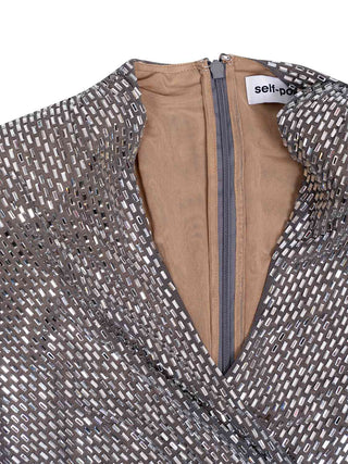 Kurzes Kleid in Wickeloptik