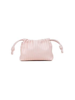 Mini Flamenco Pleats Tasche aus Nappa-Lammleder