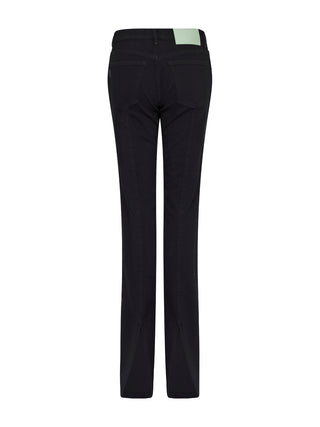 Jeans mit Schlitz an der Ferse in Schwarz