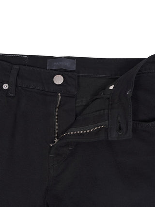 Jeans mit Schlitz an der Ferse in Schwarz