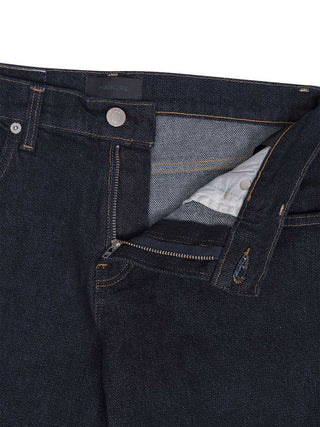 Jeans mit Schlitz an der Ferse in Dunkelblau
