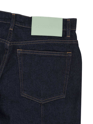 Jeans mit Schlitz an der Ferse in Dunkelblau