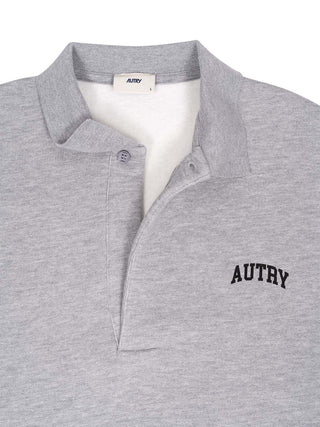 Sweatshirt mit Polo-Kragen
