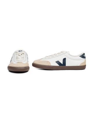 Volley Leather Sneaker - White Nautico Bark