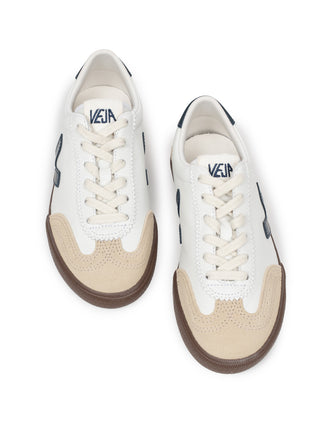 Volley Leather Sneaker - White Nautico Bark