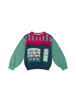 Keek Pullover mit Artwork La Patisserie