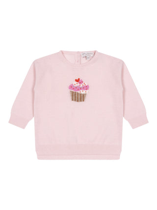 Kaschmirpullover Cupcake - Rosa