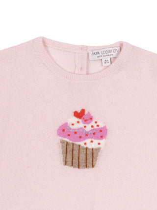 Kaschmirpullover Cupcake - Rosa