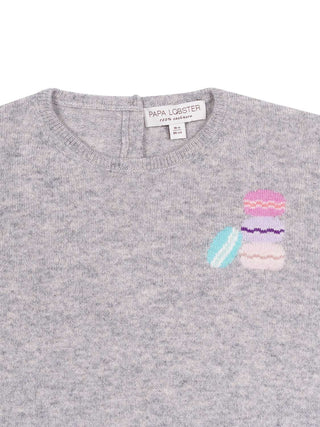 Kaschmirpullover Macaron - Hellgrau