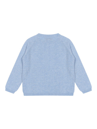 Kaschmirpullover Croissant - Hellblau