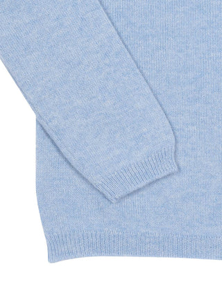 Kaschmirpullover Croissant - Hellblau