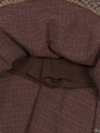 Skort mit Hahnentrittmuster - Braun