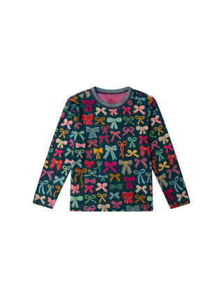 Trang Langarmshirt mit Fete Du Ruban Print