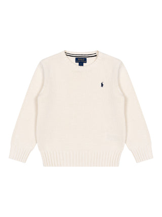 Strickpullover aus Baumwolle - Creme