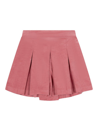 Baumwollcord-Set aus Hemd und Culotte - Rosa