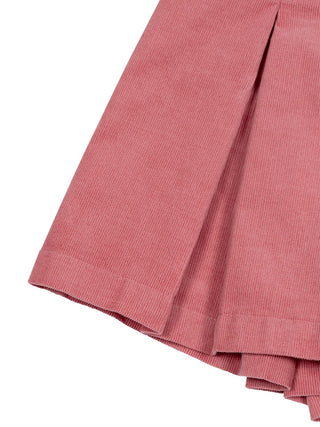 Baumwollcord-Set aus Hemd und Culotte - Rosa