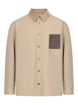 Anagram Overshirt in Beige