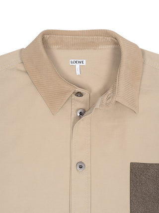 Anagram Overshirt in Beige