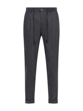Graue Chinohose