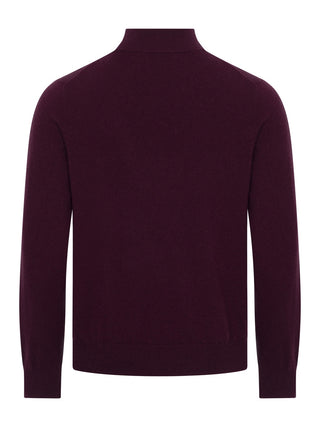 Half Zip Pullover in Bordeaux
