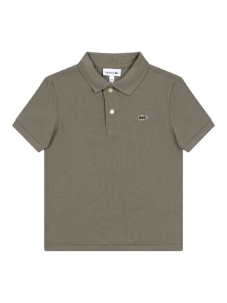 LCB Piqué-Poloshirt mit Logo - Khaki