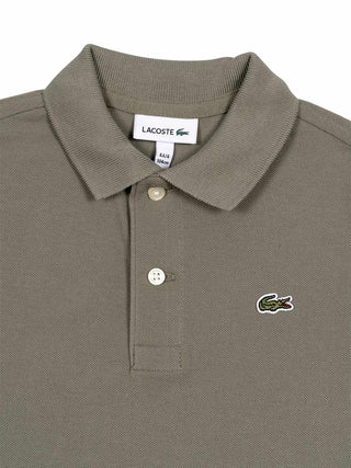 LCB Piqué-Poloshirt mit Logo - Khaki