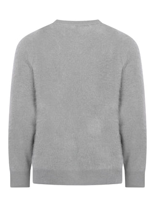 Gebürsteter Pullover in Sage