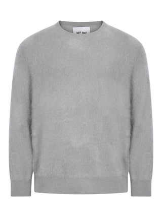 Gebürsteter Pullover in Sage